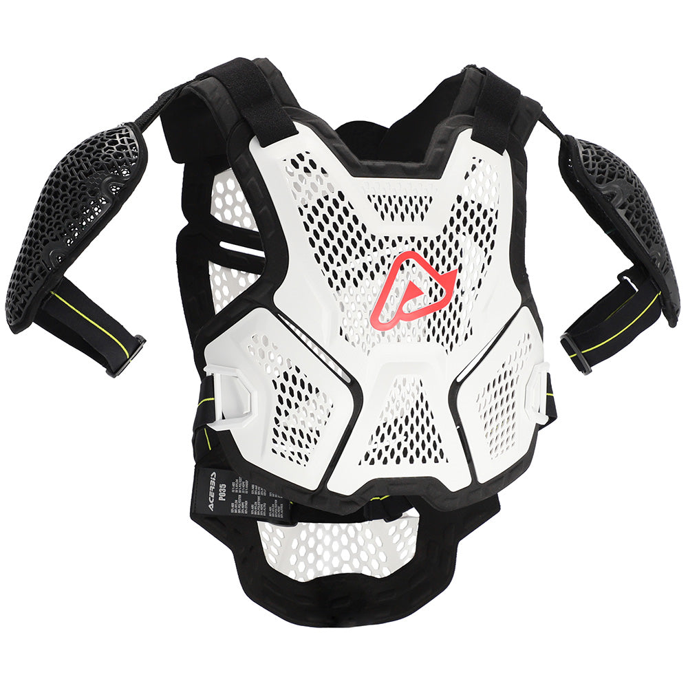 Acerbis P035 S MX Adult Body Armour - White/Black/Red