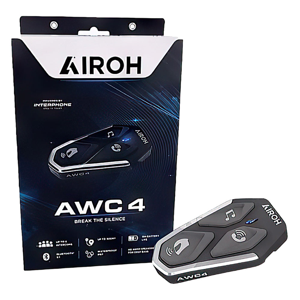 Airoh AWC4 Bluetooth Intercom - Single
