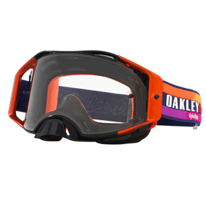 Oakley AirBrake Adult MX Goggles - TLD Navy Sunrise - Clear Lens