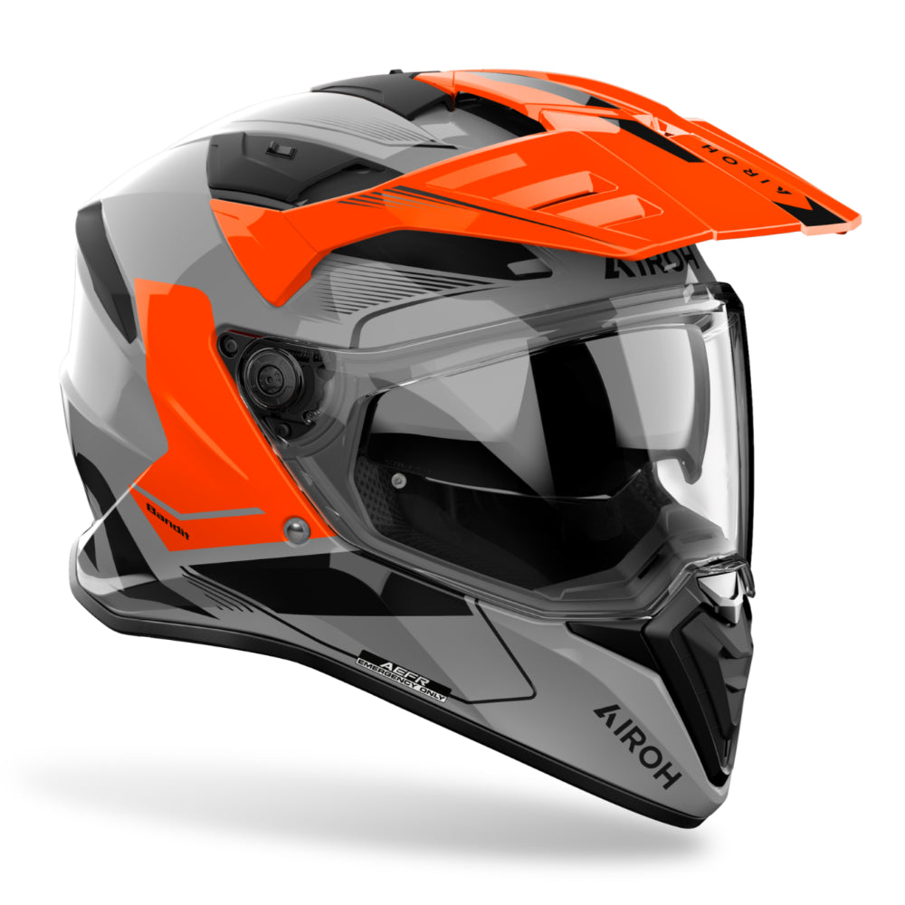 Airoh Bandit Adventure Helmet - Tune Orange Gloss