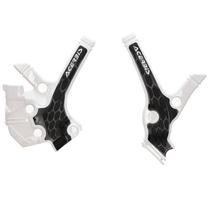 Acerbis X-Grip Frame Guards - Yamaha YZ85 22-26 - Black/White
