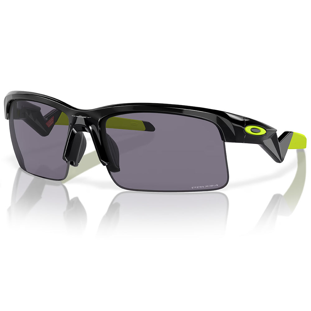 Oakley Capacitor Youth Sunglasses – Polished Black – Prizm Grey Lens