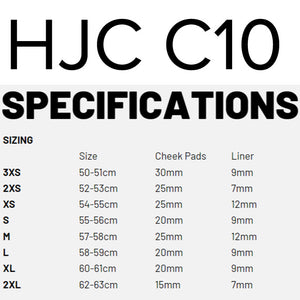 *HJC C10 Youth Helmet - Tez MC4HSF - 2XS
