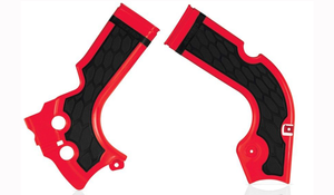 Acerbis X-Grip Frame Guards - Honda CRF 13-17 - Black/Red
