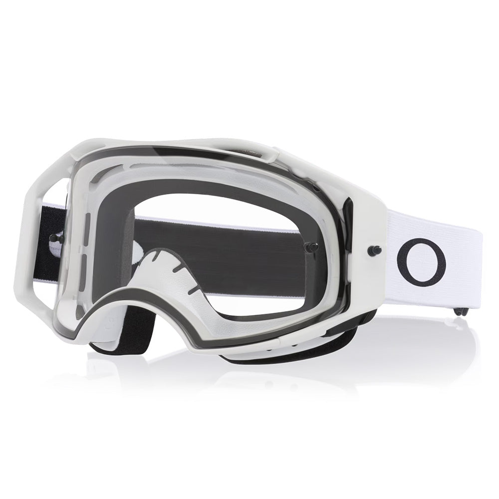 Oakley Airbrake Lite MX Goggle – Matte White – Clear Lens