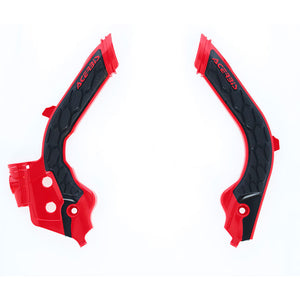 Acerbis X-Grip Frame Guards - GasGas 125-450 21-23 - Black/Red
