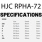 HJC RPHA-72 Helmet - Value MC21