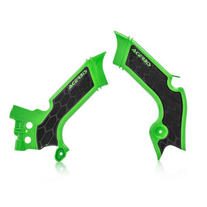 Acerbis X-Grip Frame Guards - Kawasaki KXF 2019-24 - Green/Black