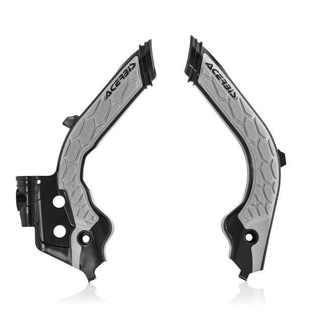 Acerbis X-Grip Frame Guards - Husqvarna GasGas 125-450 19-23 - Black/Grey