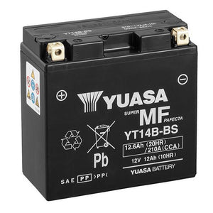 Yuasa YT14B-BS Factory Sealed Battery – 210cca