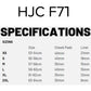HJC F71 Helmet - Arcan MC27SF