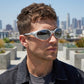Oakley Eye Jacket Redux Sunglasses – Silver – Prizm Black Polarized Lens