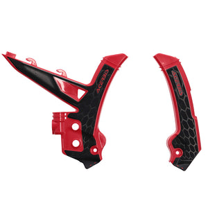 Acerbis X-Grip Frame Guards - GasGas 125-500 24-25 - Red/Black