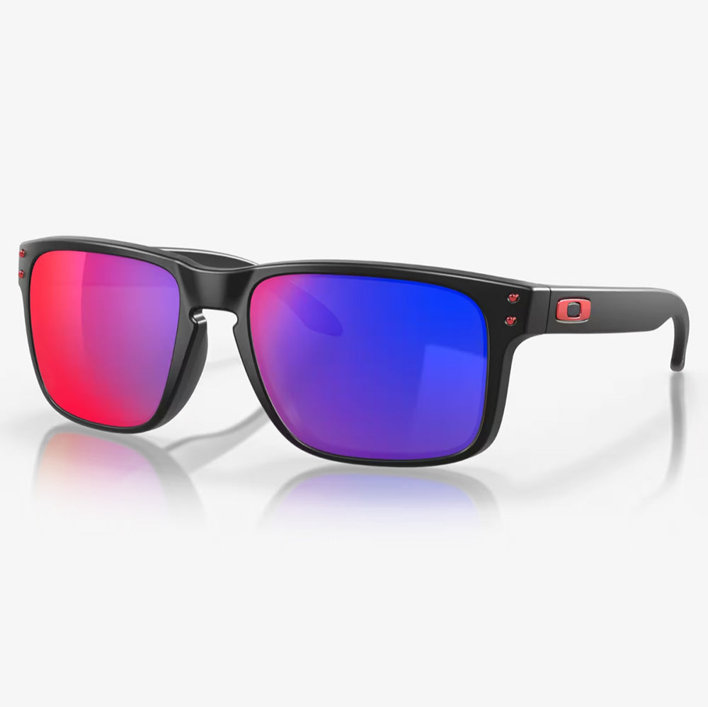 Oakley Holbrook Sunglasses – Matte Black – +Red Iridium Lens