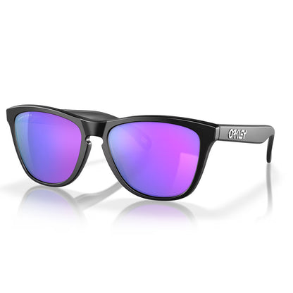 Oakley Frogskins Sunglasses – Matte Black – Prizm Violet Lens