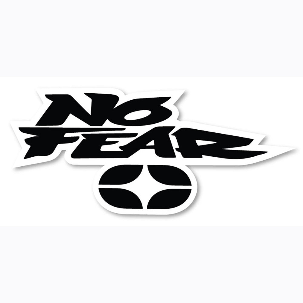 No Fear Logo Sticker - Black