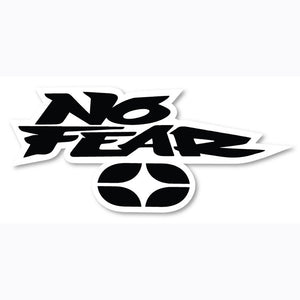 No Fear Logo Sticker - Black