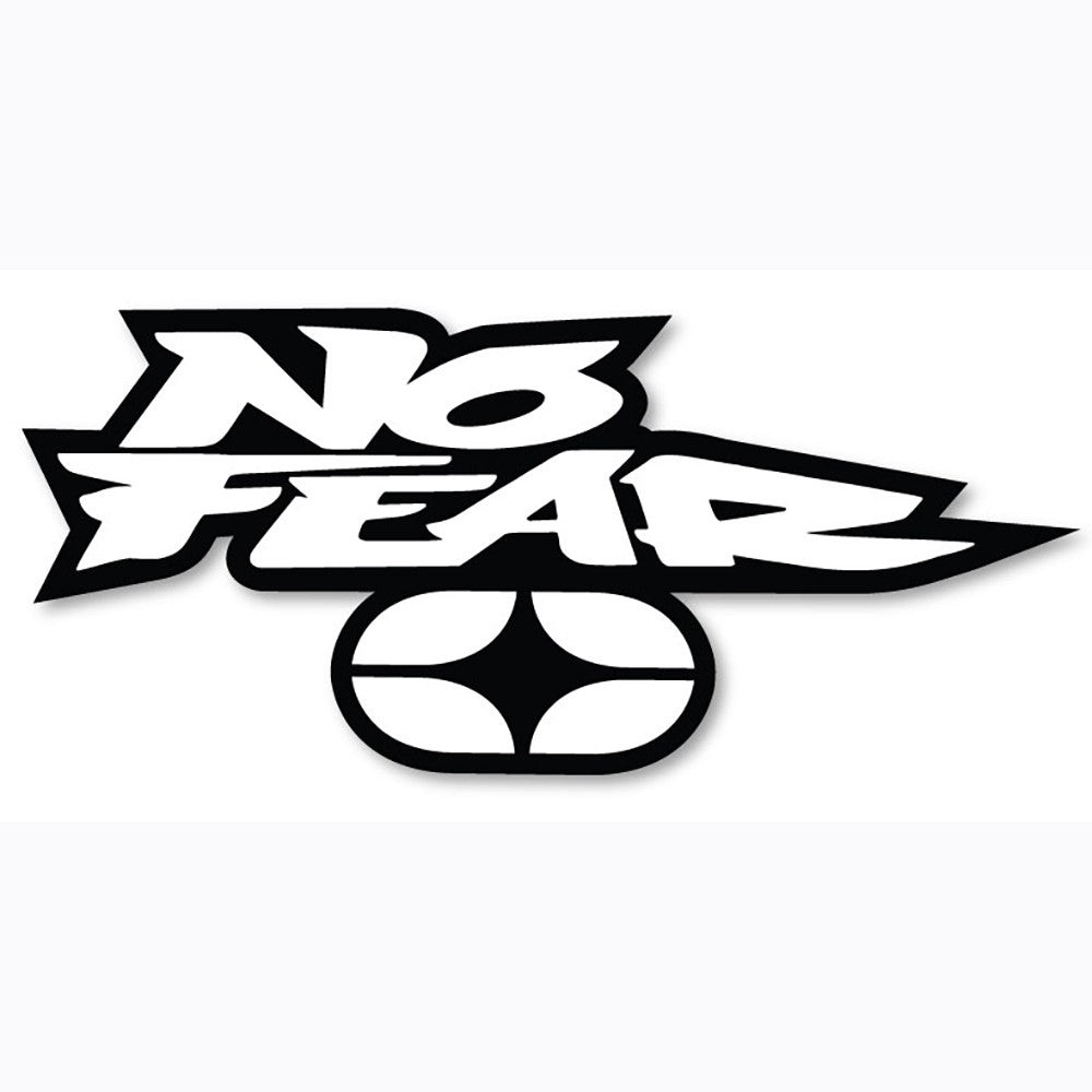 No Fear Logo Sticker - White