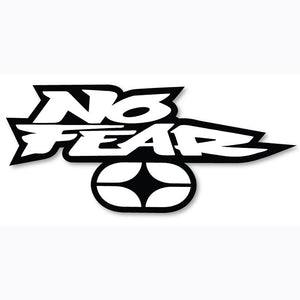 No Fear Logo Sticker - White