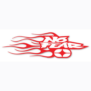 No Fear Sticker - Flames Red