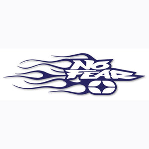 No Fear Sticker - Flames Navy