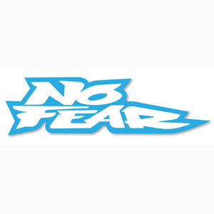 No Fear Sticker - Label Cyan