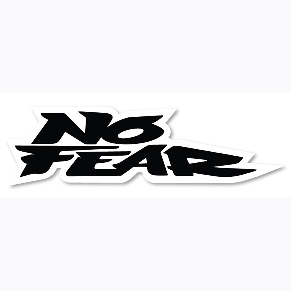 No Fear Sticker - Label Black