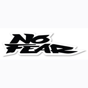 No Fear Sticker - Label Black