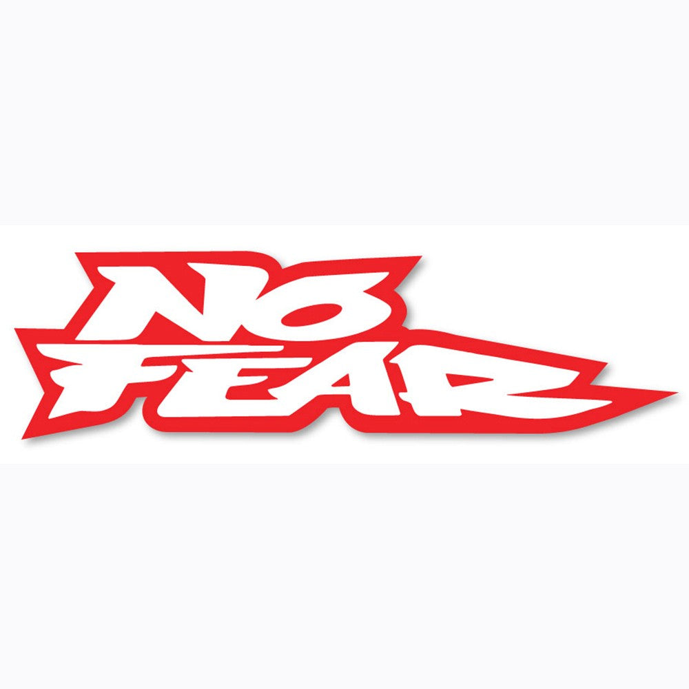 No Fear Sticker - Label Red