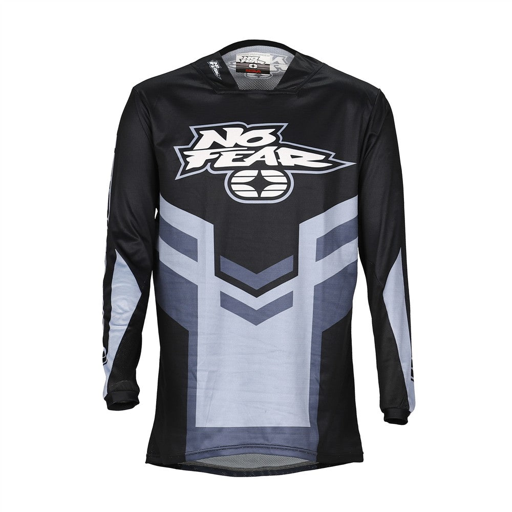 No Fear Adult MX Jersey - Elektron Blackout
