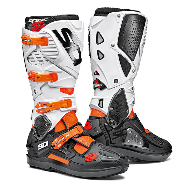 Sidi Crossfire 3 SRS MX Boots - Orange / Black / White