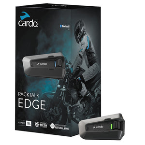 Cardo Packtalk Edge - Single Pack - Bluetooth Intercom System