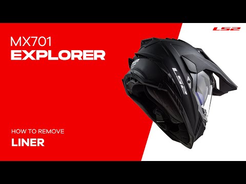 LS2 MX701 Explorer Alter Helmet - Matte Black / White (XS)
