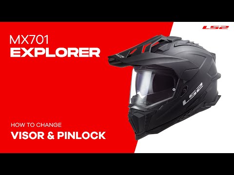 LS2 MX701 Explorer Alter Helmet HPFC - Matte Black / White 06