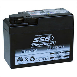 SSB RTR4A-BS XR Series AGM Motorcycle Battery - YTR4A-BS