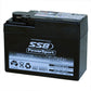SSB RTR4A-BS XR Series AGM Motorcycle Battery - YTR4A-BS