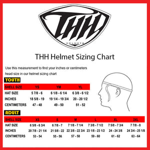 THH Youth Medium - T710X MX Helmet - Orange/Black