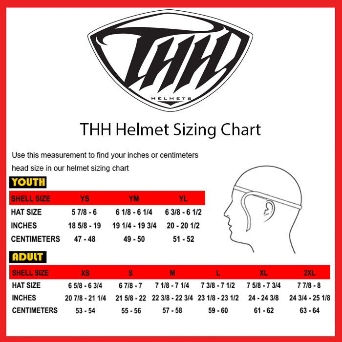 THH Adult X-Large : T710X MX Airtech Helmet - Orange/Black