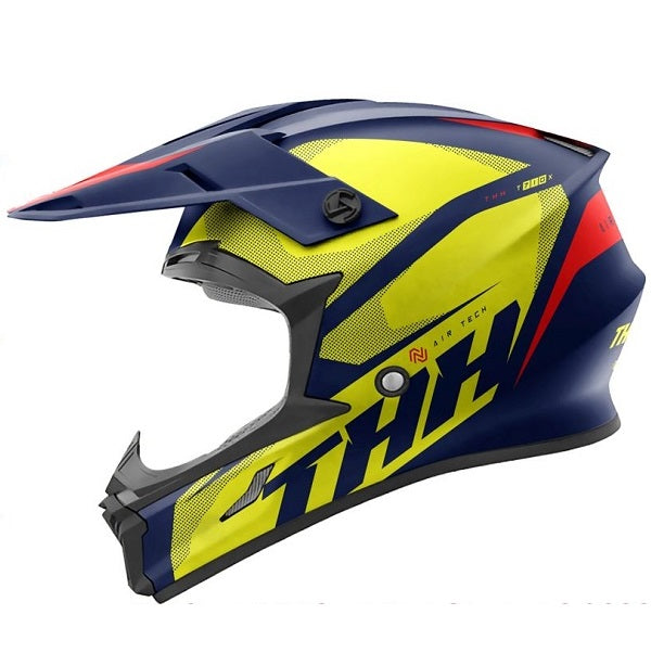 THH Youth X-Large - T710X MX Helmet - Blue/Yellow 53-54cm