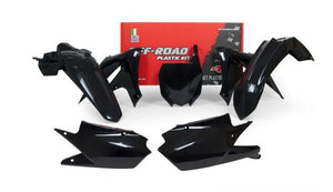 Rtech Plastic Kit - Yamaha YZ250F 19-23 YZ450F 18-22 - Black