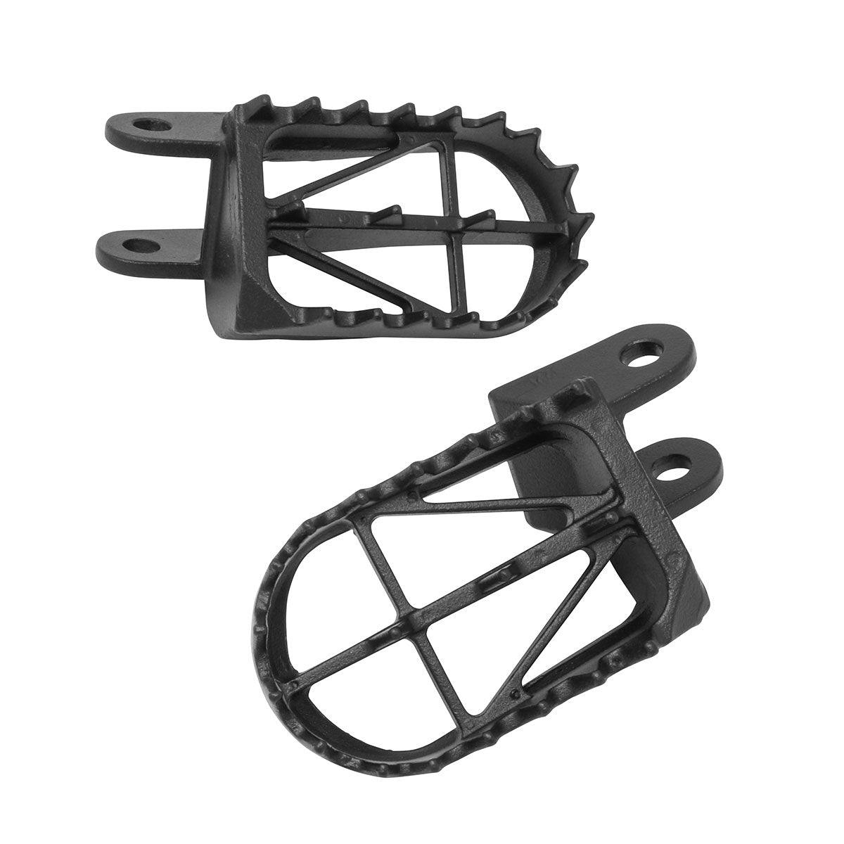 Zeta Wide Chromoly Mid Footpegs - Kawasaki KLX250 KLX300 D-Tracker
