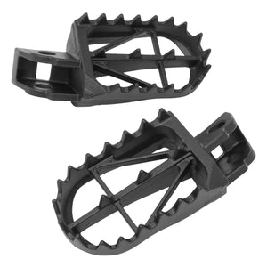 Zeta Wide Chromoly Mid Footpegs - Kawasaki KX65 KX85 KX112 KLX140
