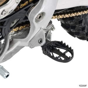 Zeta Wide Chromoly Mid Footpegs - Kawasaki KX250F KX250X KX450F KX450X