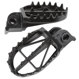 Zeta Ultra Wide Chromoly Mid Footpegs - Husqvarna Beta GasGas KTM
