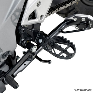 Zeta Wide Chromoly Mid Footpegs - Suzuki DRZ400 RM125 RM250 RMX
