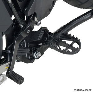 Zeta Wide Chromoly Mid Footpegs - Kawasaki KLX250 KLX300 D-Tracker