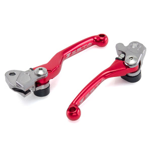 Zeta Pivot Lever Set FP - Kawasaki KX / Suzuki RMZ - Red
