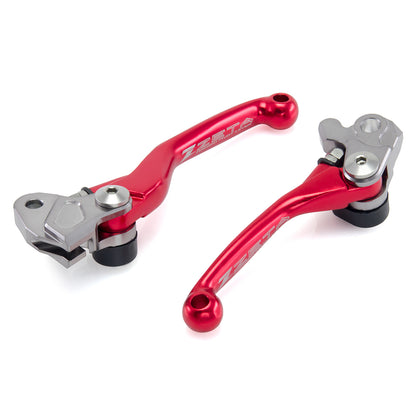 Zeta Pivot Lever Set FP - Kawasaki KX / Suzuki RMZ - Red