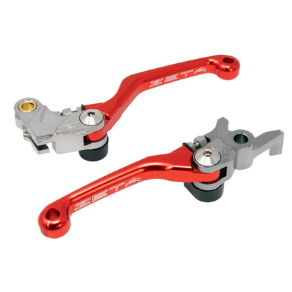 Zeta Pivot Lever Set FP - Honda CRF450L -  Red