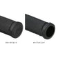 Zeta 1/2 Waffle Dirt Grips - Closed End - Black